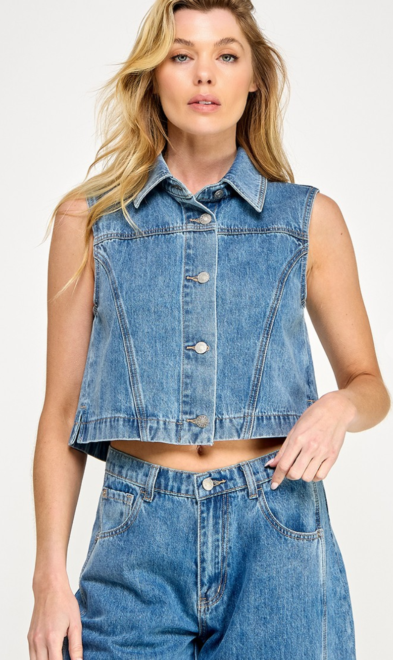 Layne Denim Vest
