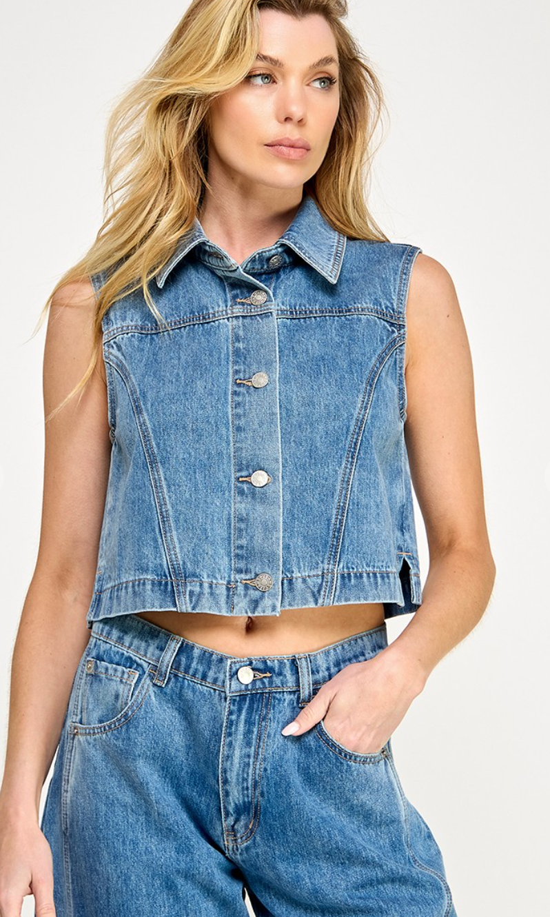 Layne Denim Vest