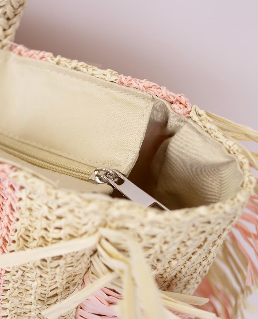 Excursion Stripe Tote Pink