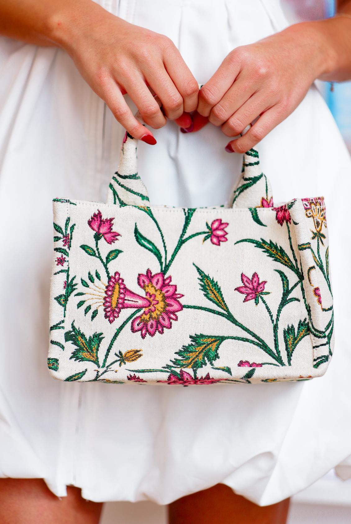 Fran Floral Mini Tote Bag
