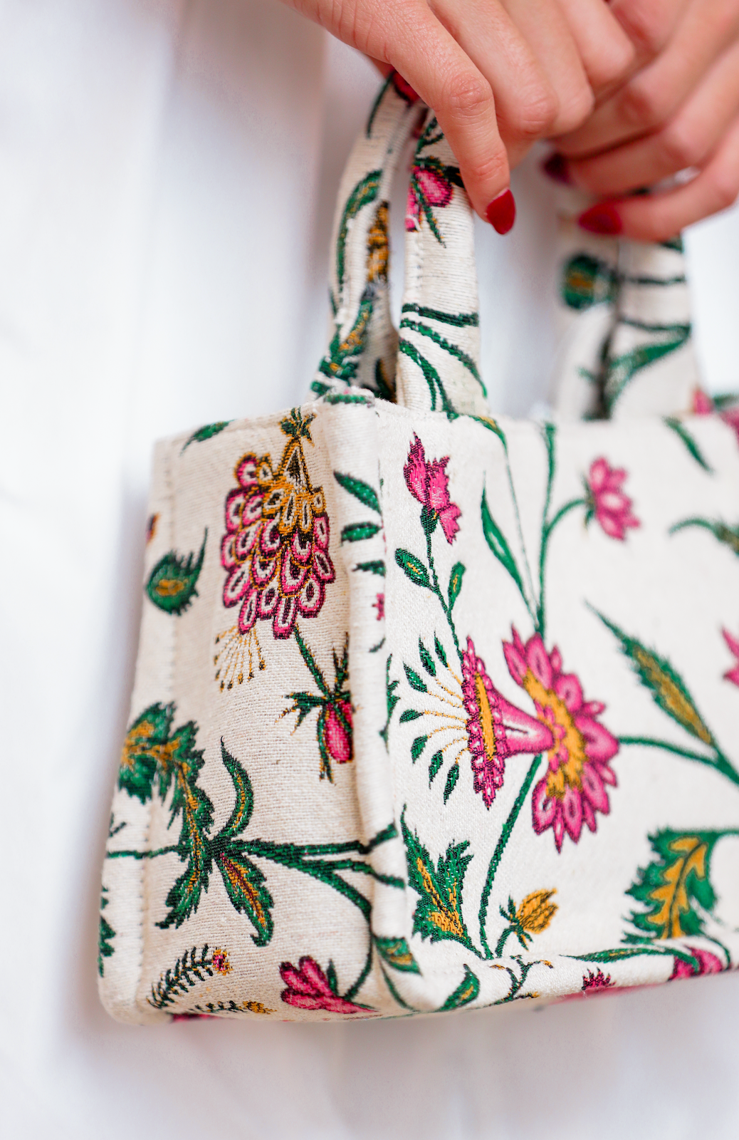 Fran Floral Mini Tote Bag