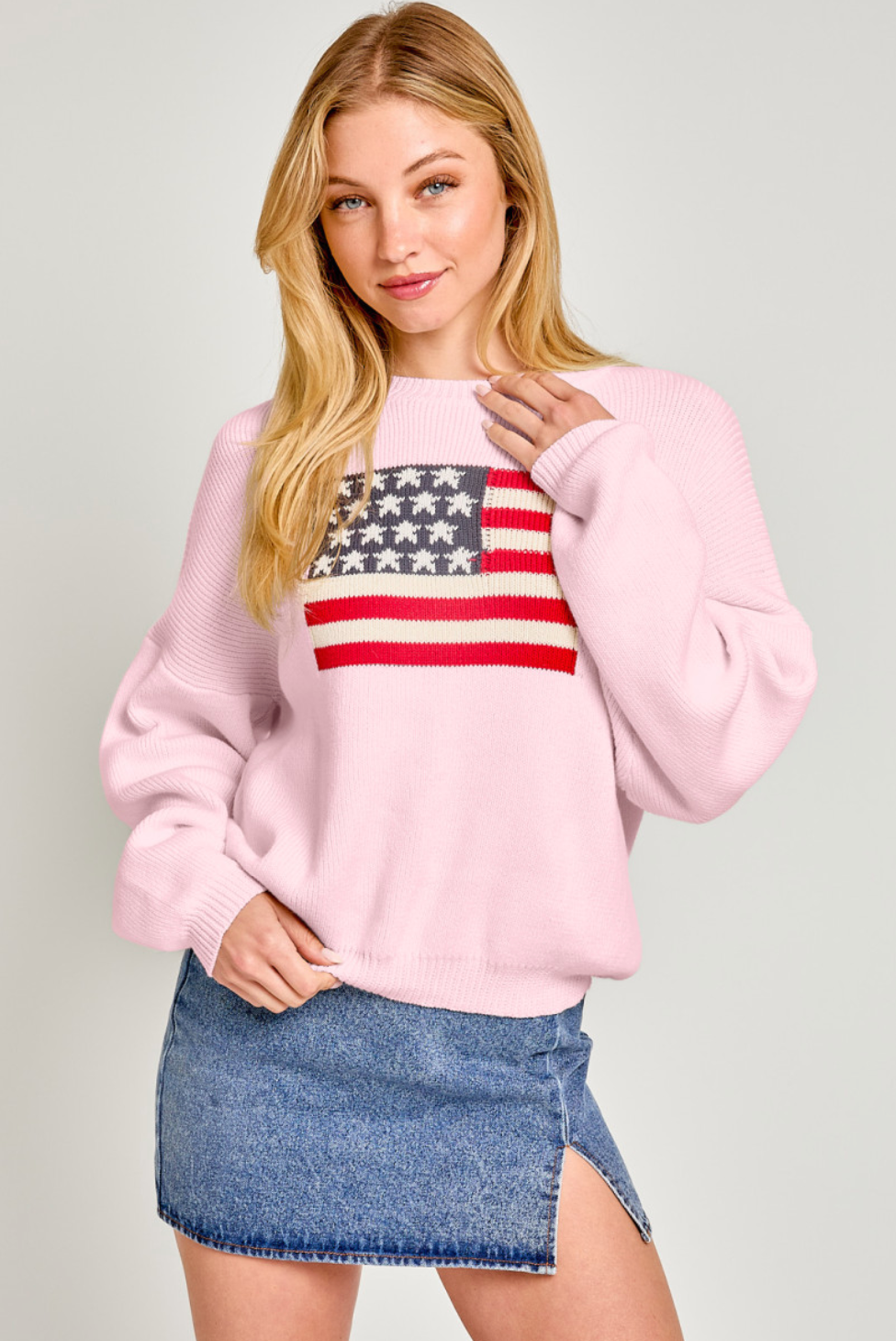 Pink Flag Sweater