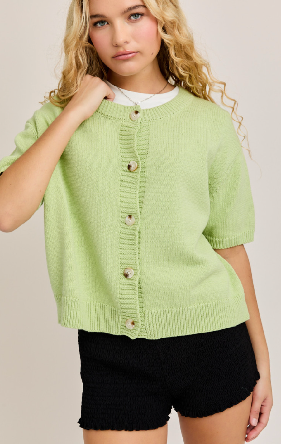 Mandy Buttons Cardigan Top