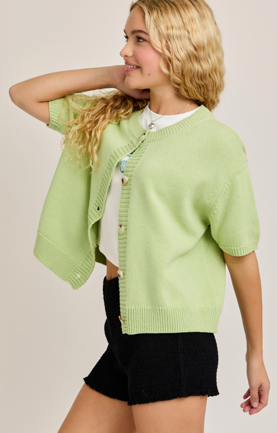 Mandy Buttons Cardigan Top
