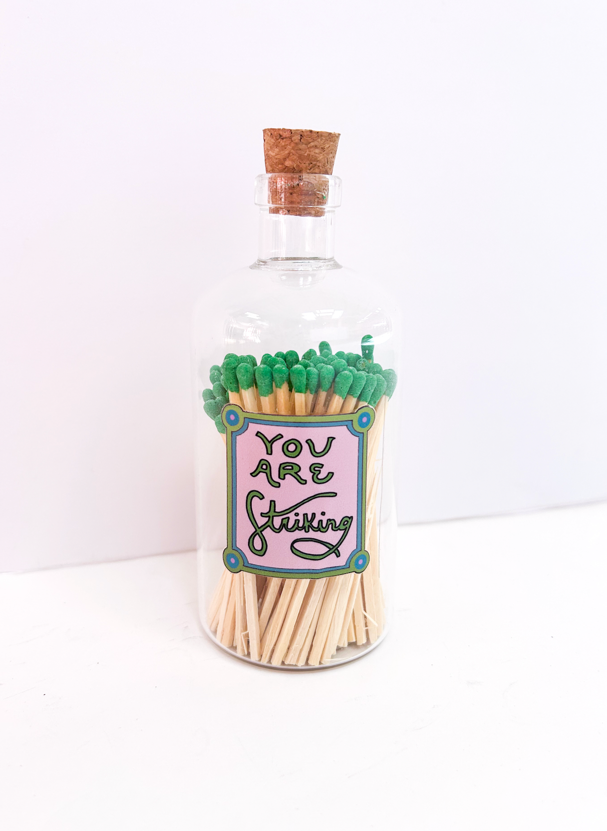 Lucky Strike Matchstick Glass Jar
