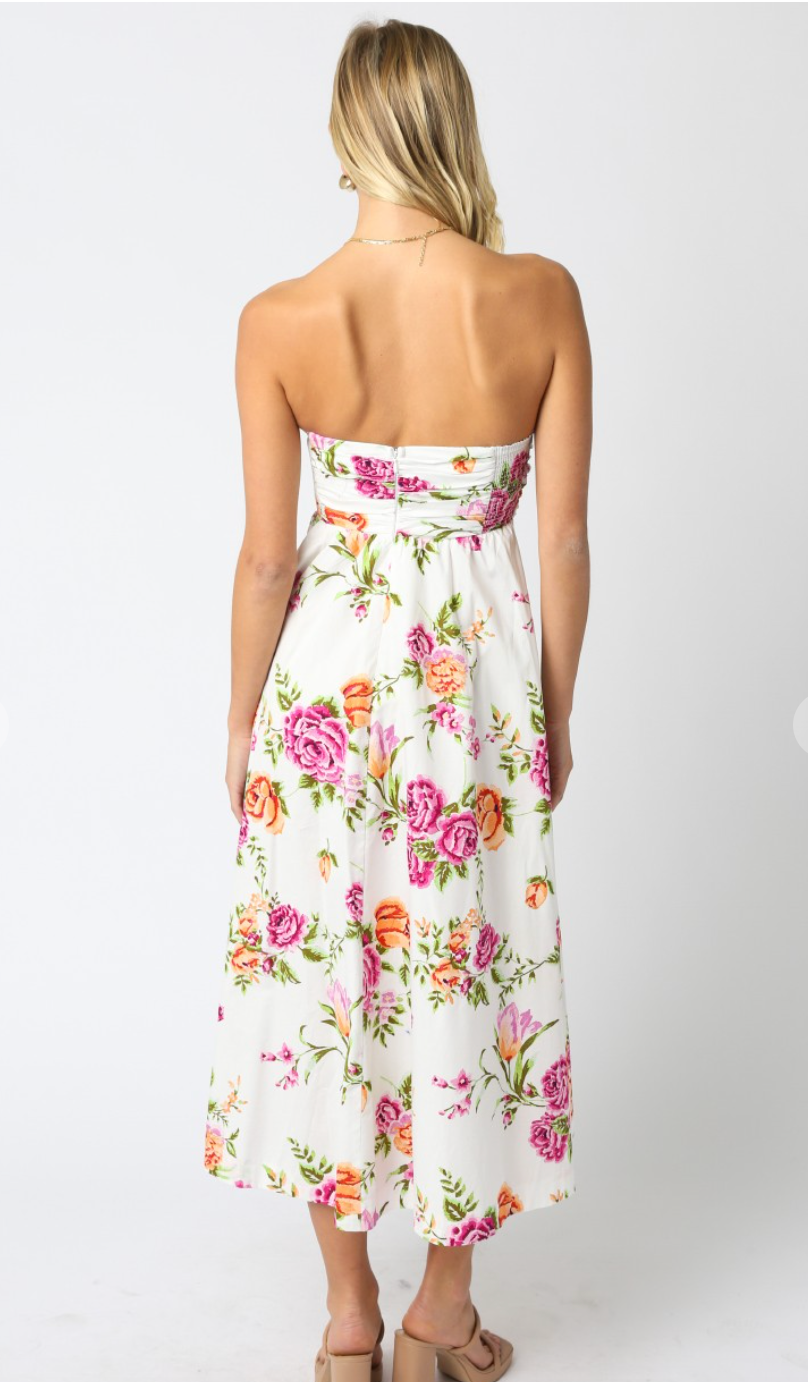 Raelynn Strapless Midi Dress