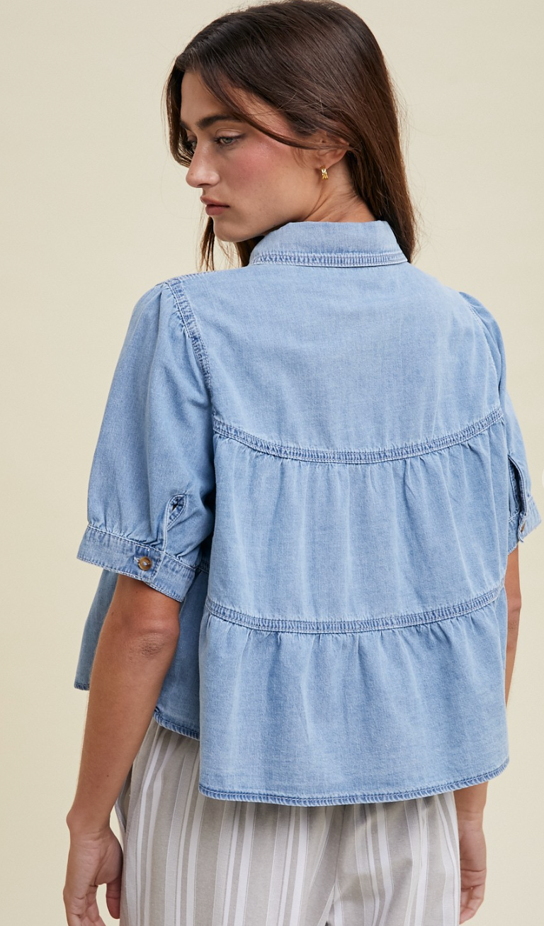 Denim Button Down Shirt