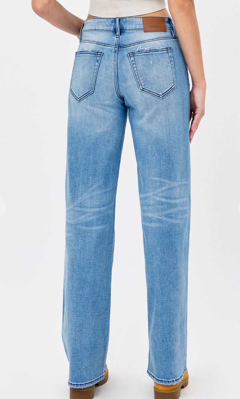 Logan Distressed Dad Jeans