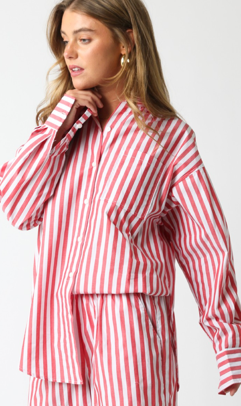 Billie Stripe Shirt & Shorts Set of 2