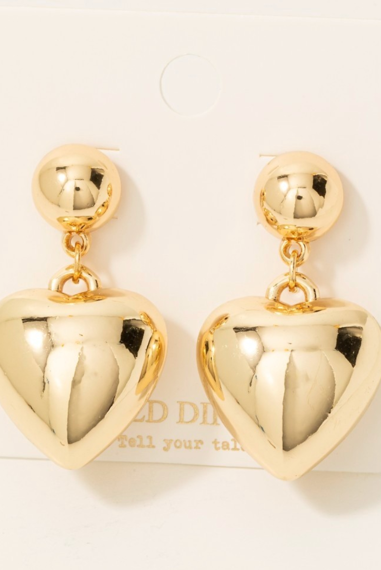 Bubble Heart Earrings