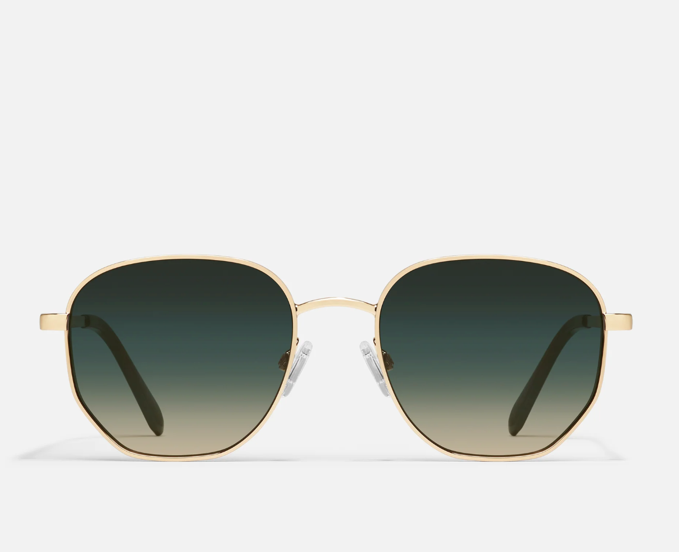 Big Time Quay Sunglasses - Gold Palm Taupe