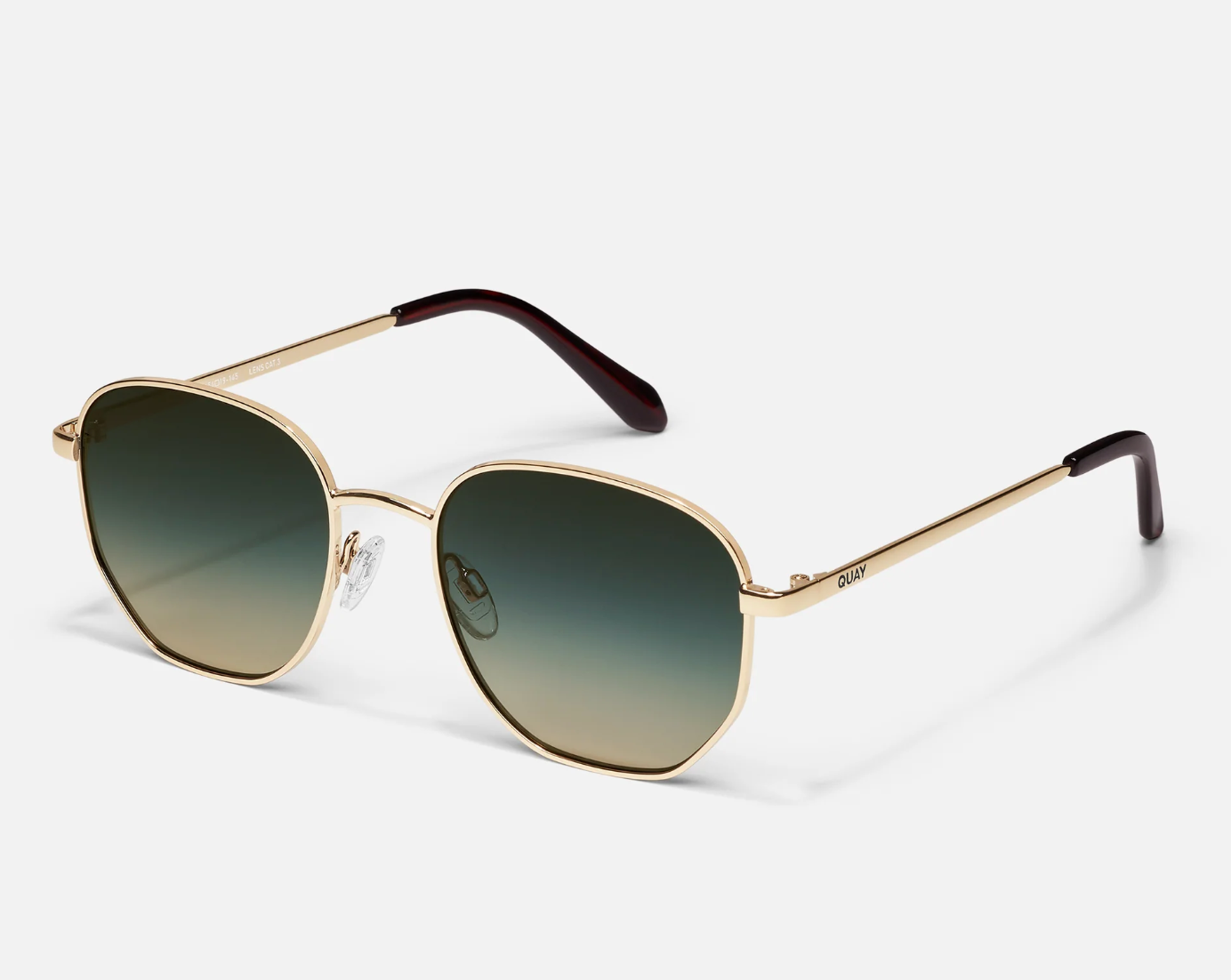 Big Time Quay Sunglasses - Gold Palm Taupe