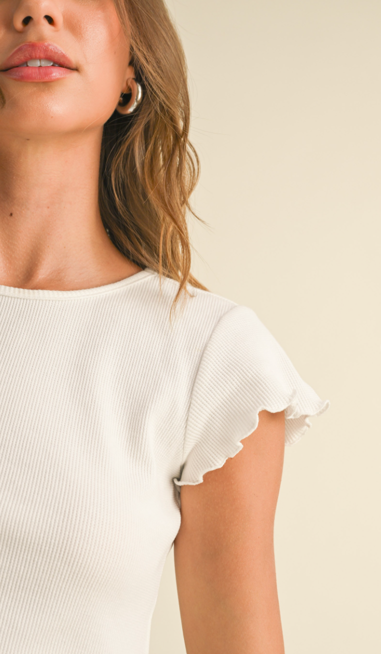 All White Baby Tee