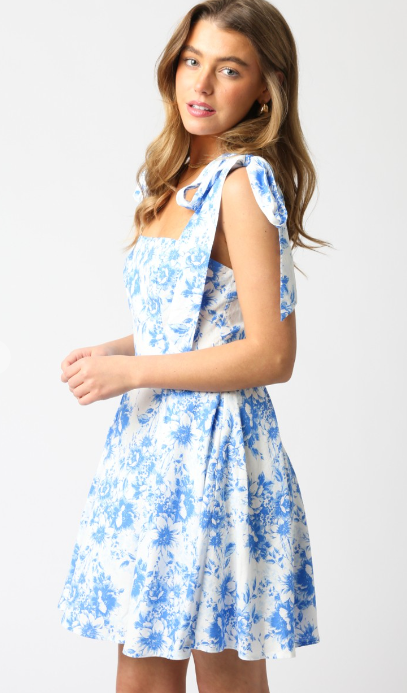 Alice Tied Shoulder Floral Dress