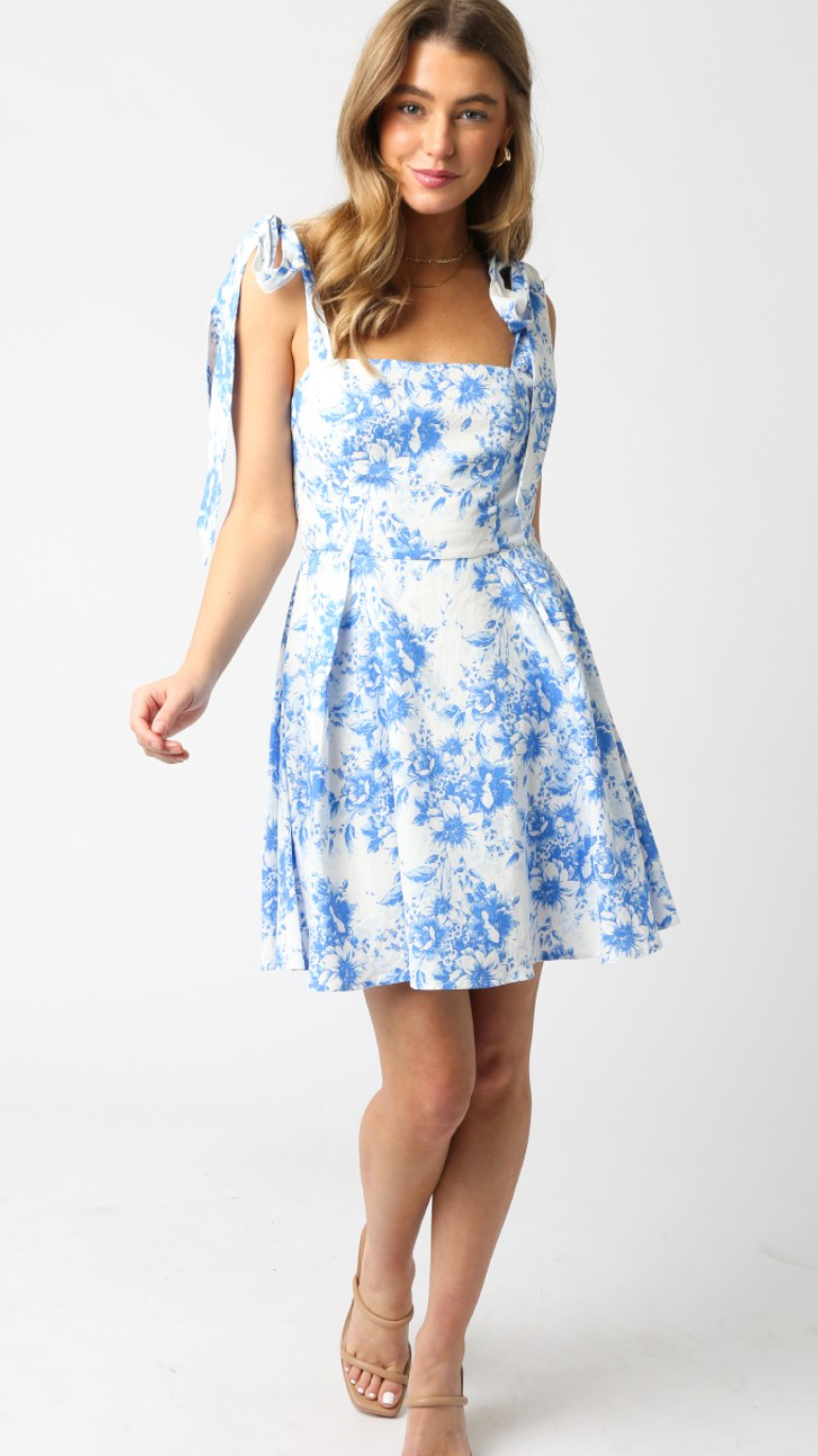 Alice Tied Shoulder Floral Dress