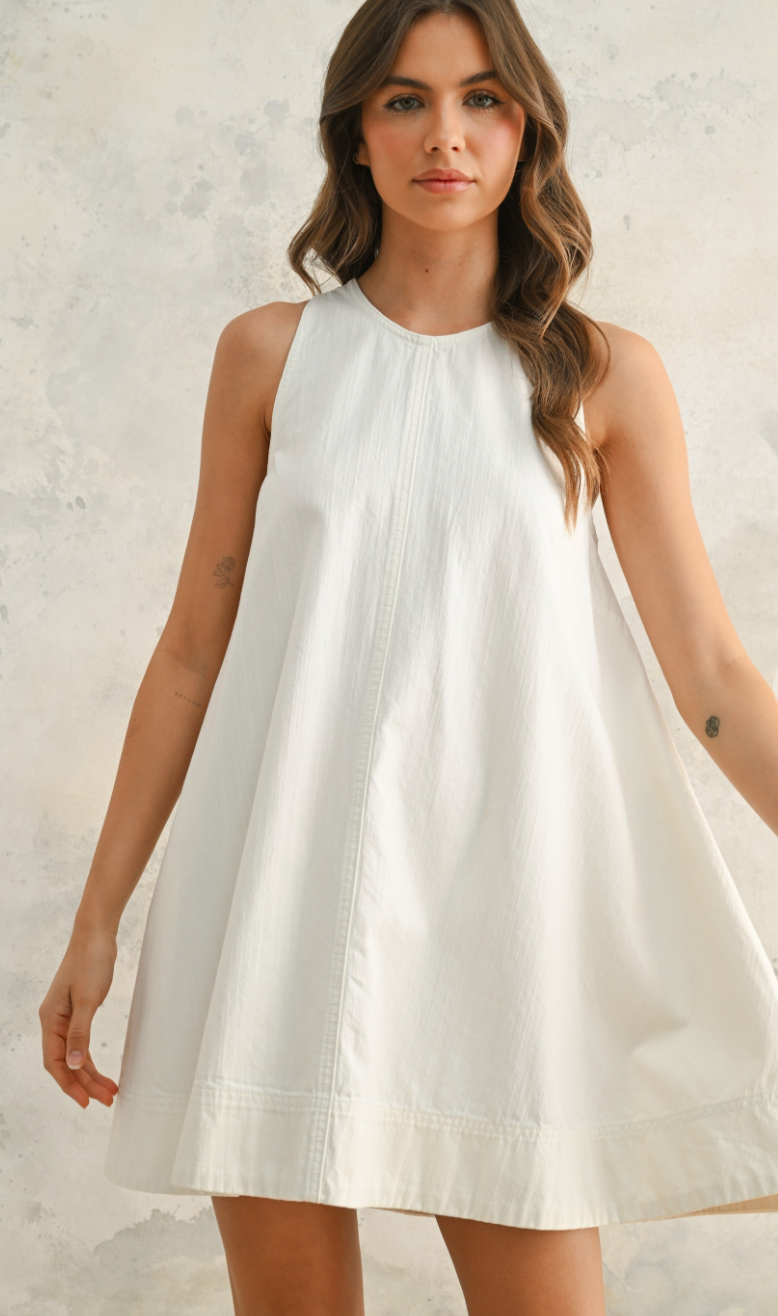 Denise White A-Line Dress