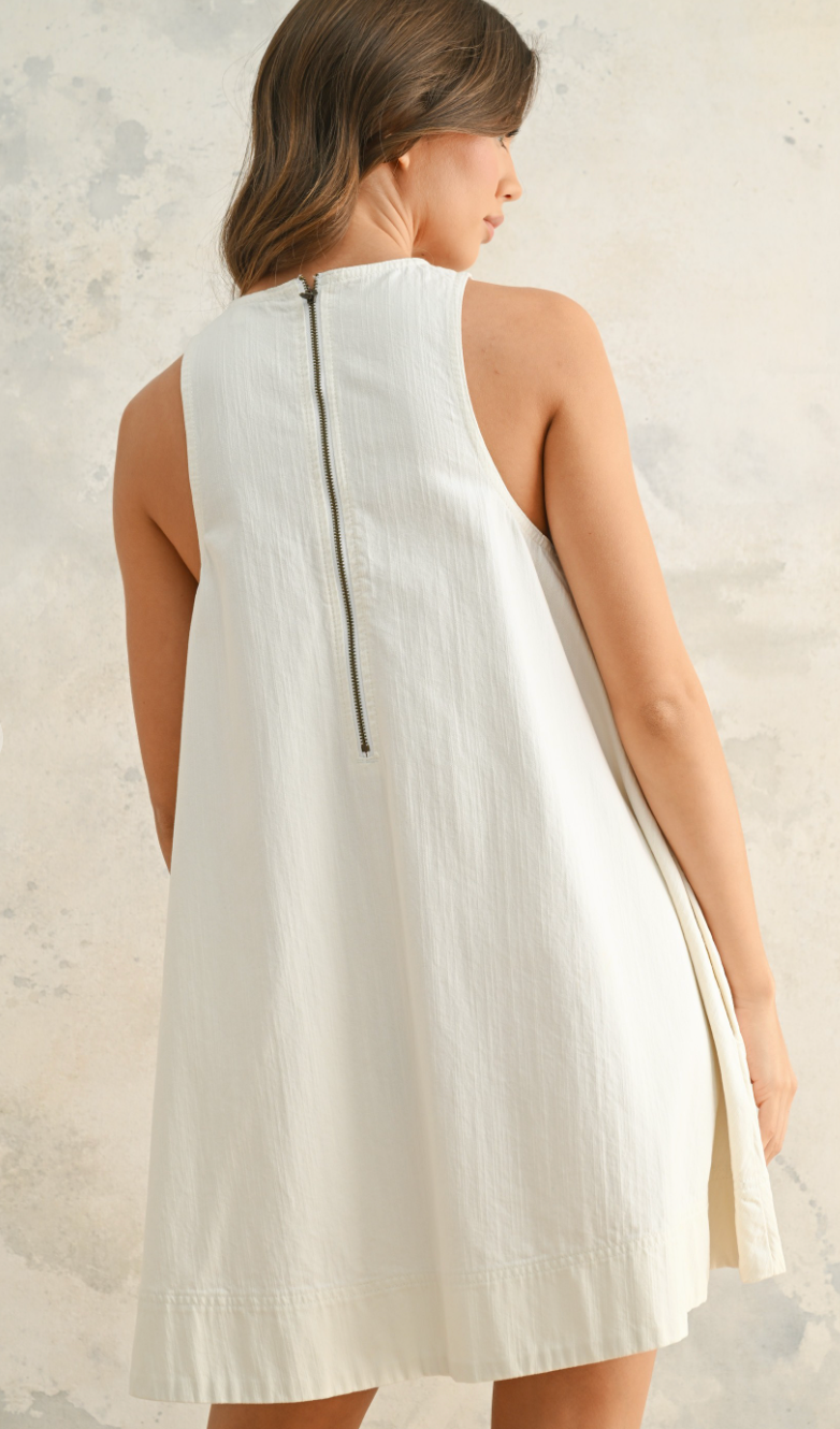Denise White A-Line Dress