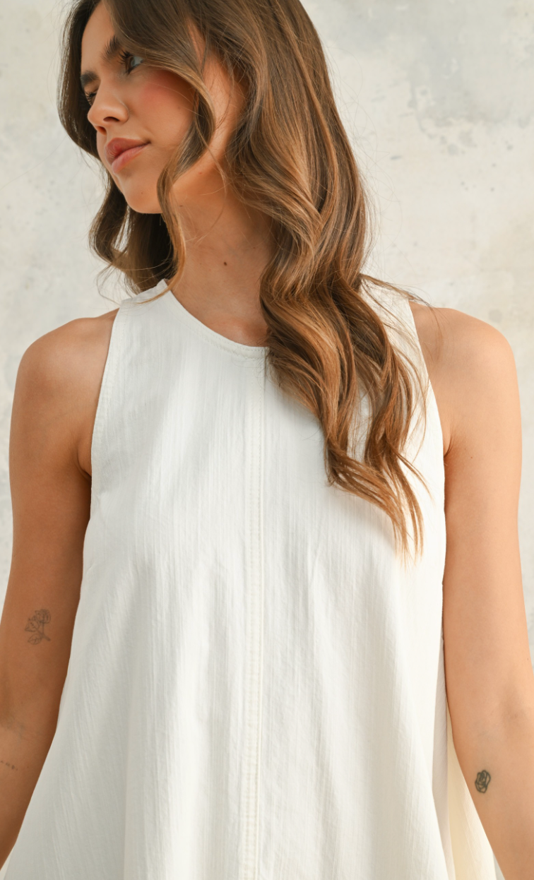 Denise White A-Line Dress
