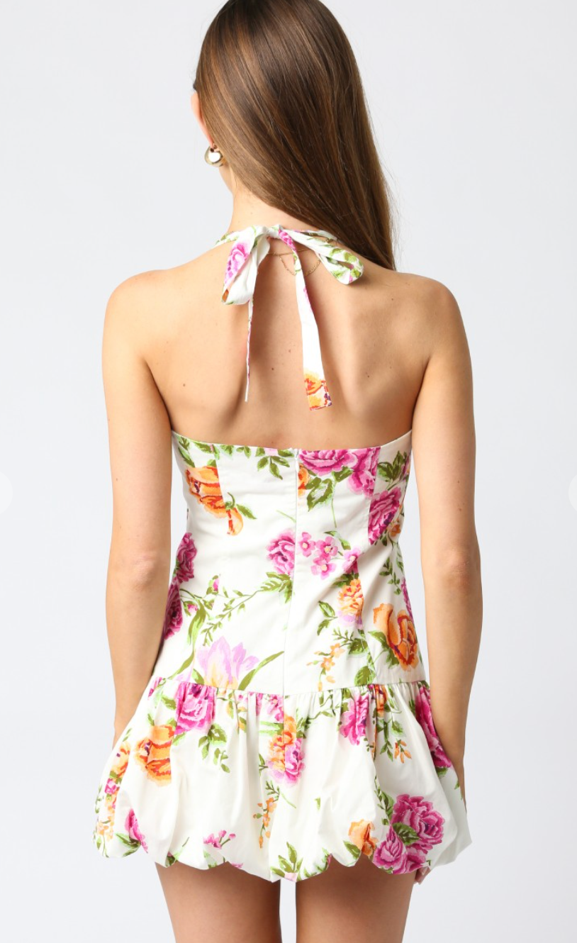 Raelynn Drop Waist Floral Dress