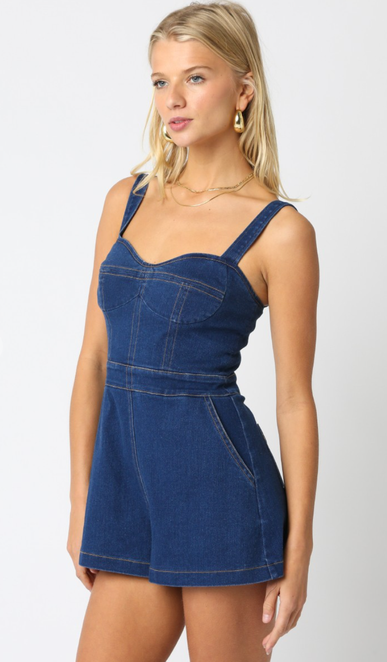 Sierra Denim Romper