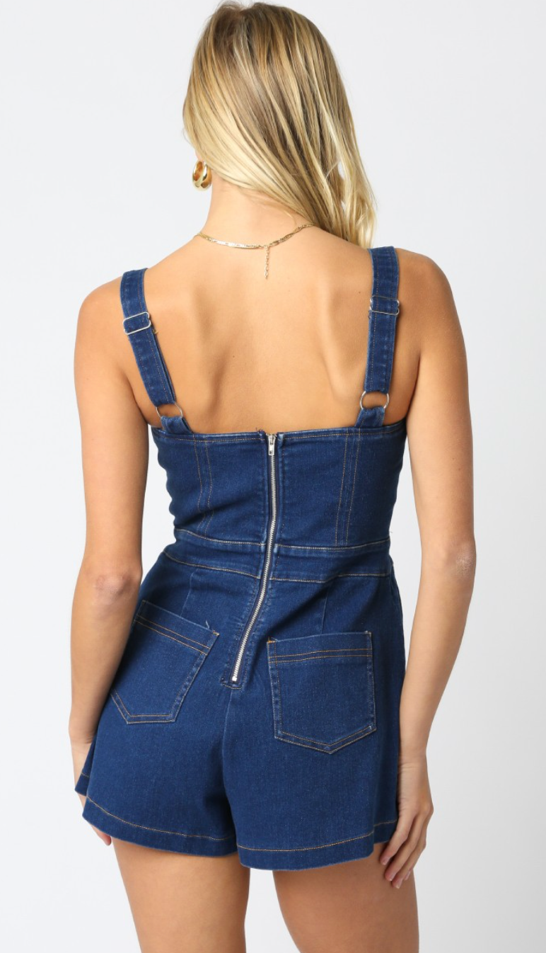 Sierra Denim Romper
