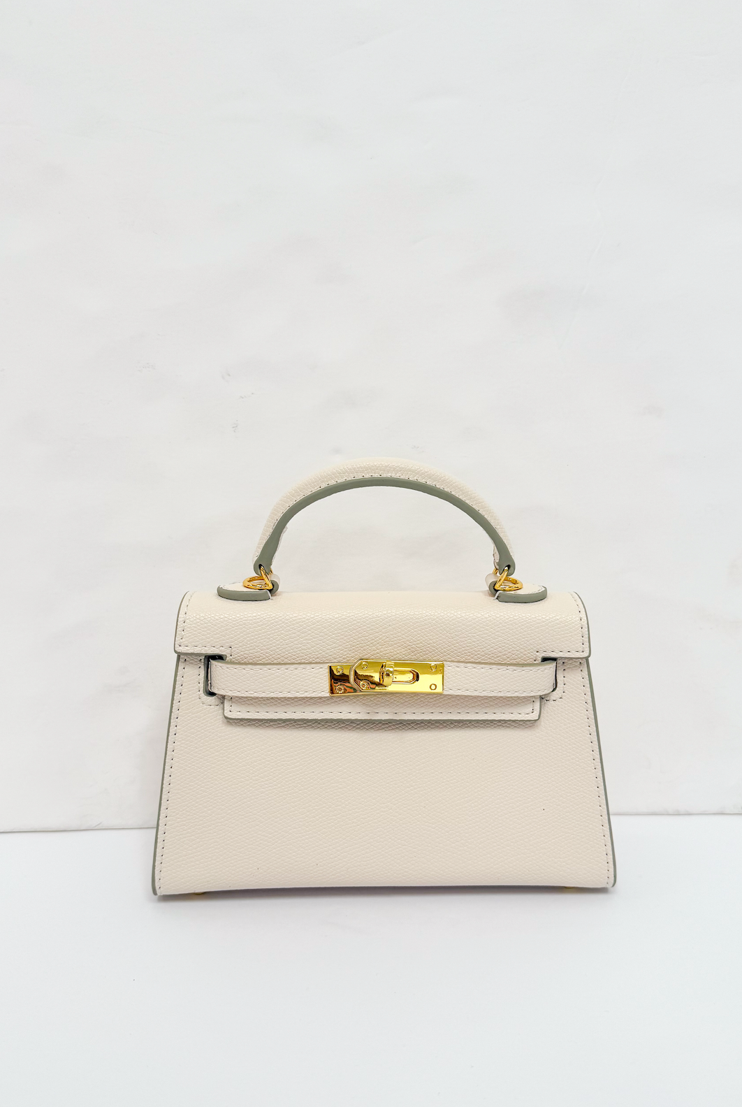 Lana Top Handle Purse White