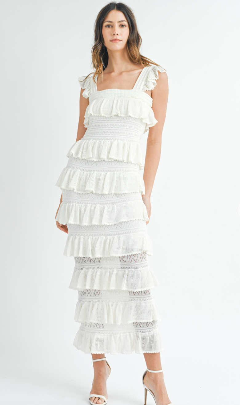 Layers of Ruffles Maxi Dress