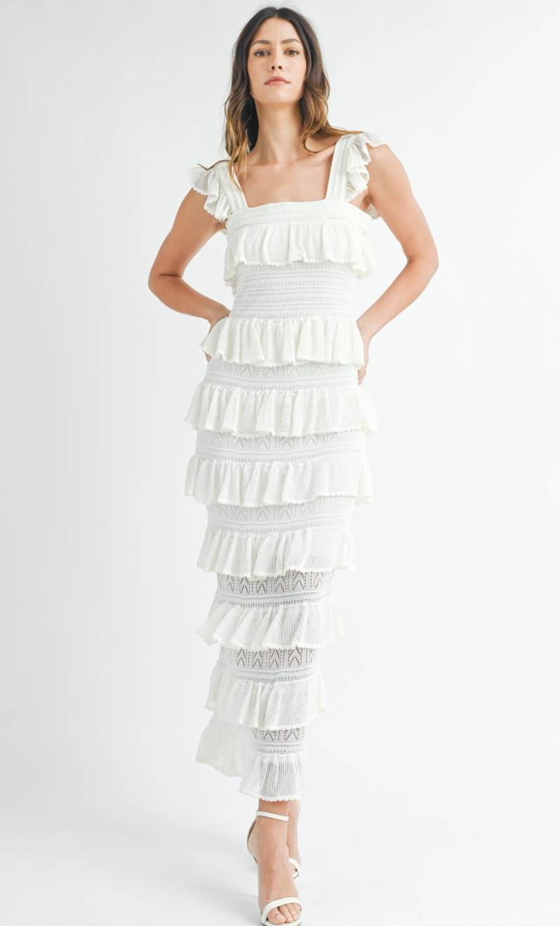 Layers of Ruffles Maxi Dress
