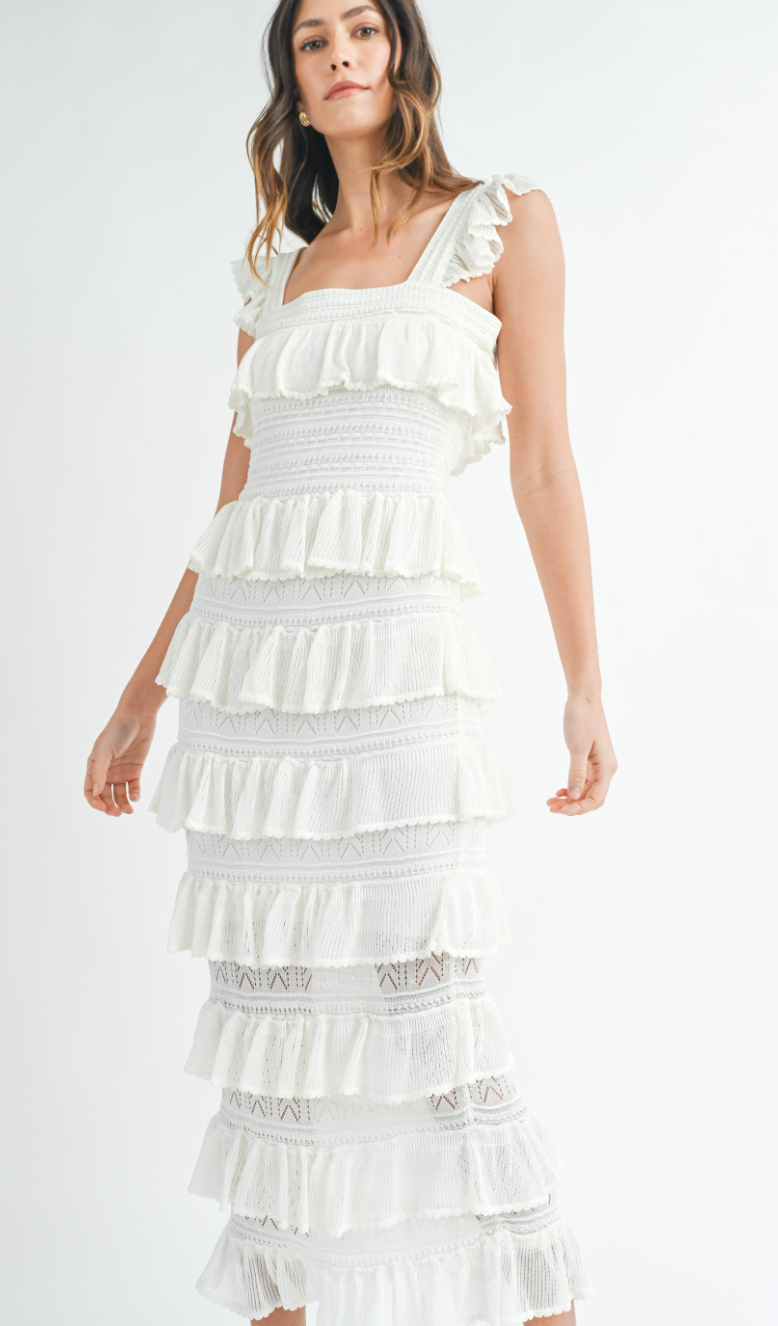 Layers of Ruffles Maxi Dress