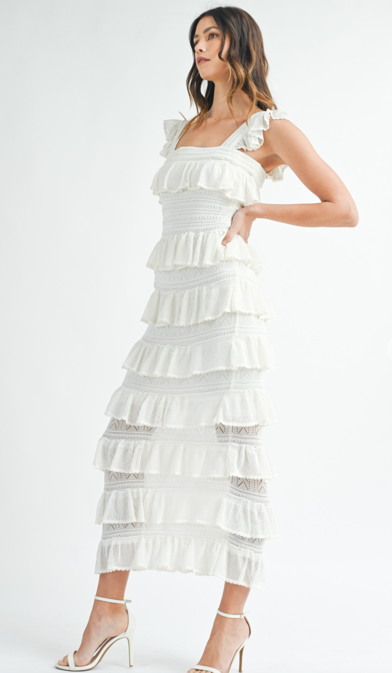 Layers of Ruffles Maxi Dress