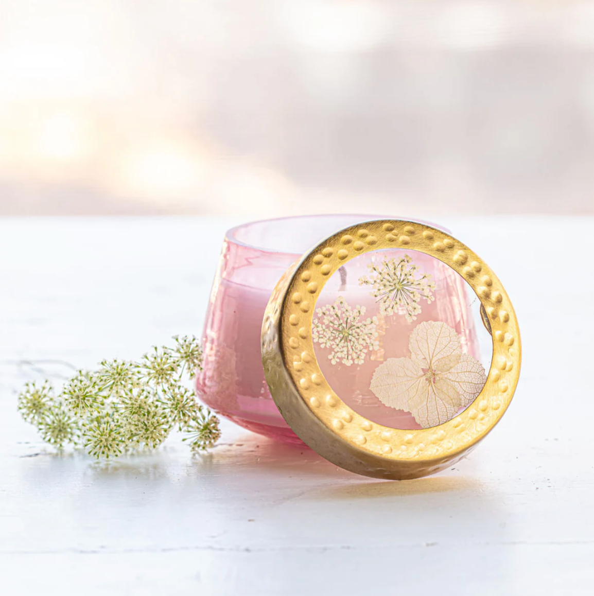Luna Flower Pressed Floral Candle - S
