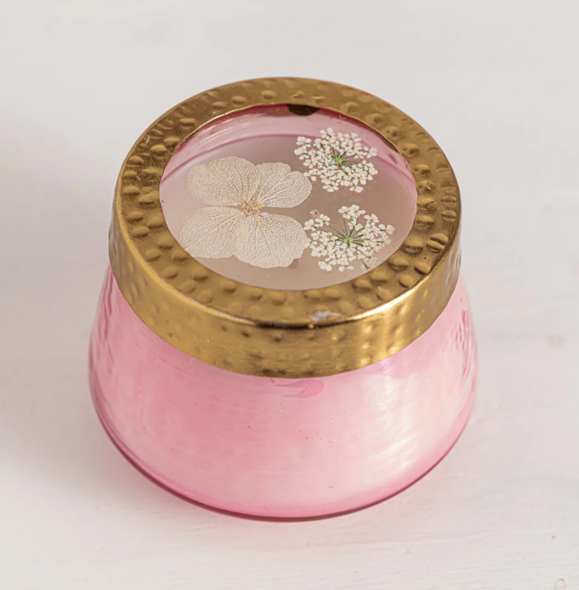Luna Flower Pressed Floral Candle - S