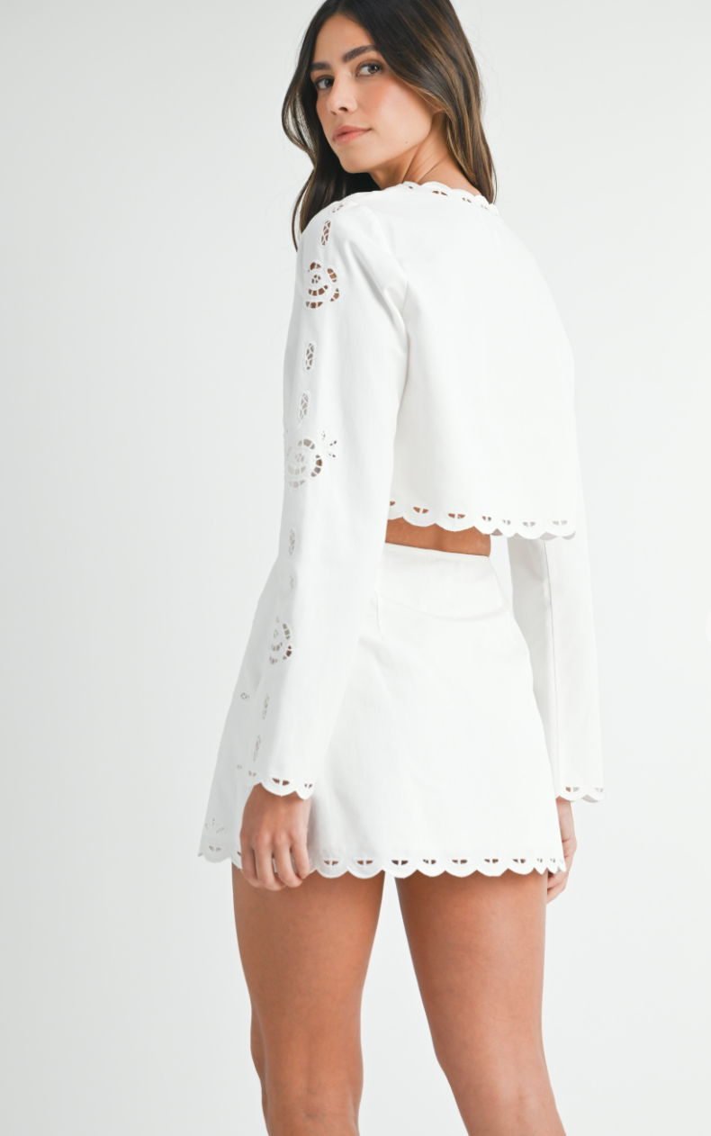 Bre Embroidered Jacket & Skirt Set of 2