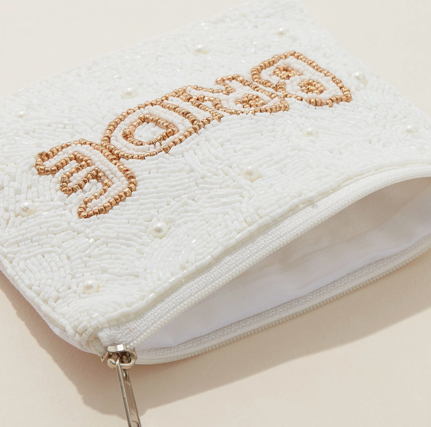 Beaded BRIDE Coin Purse
