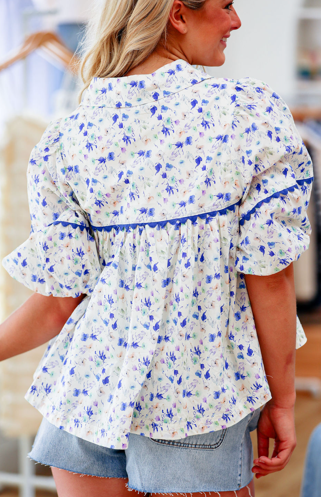 Aegean Bloom Blouse