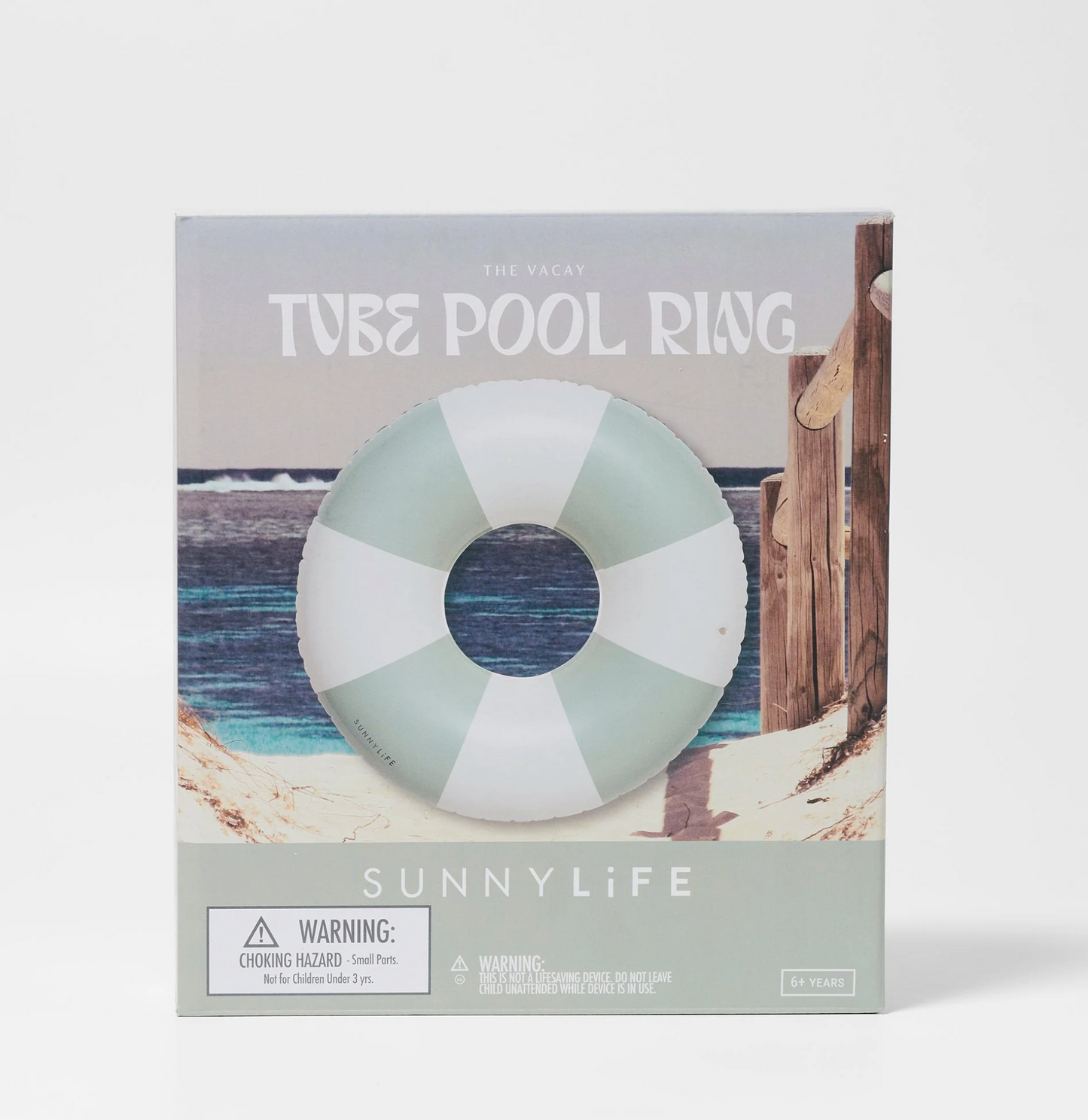 Tube Pool Ring - Olive Stripe