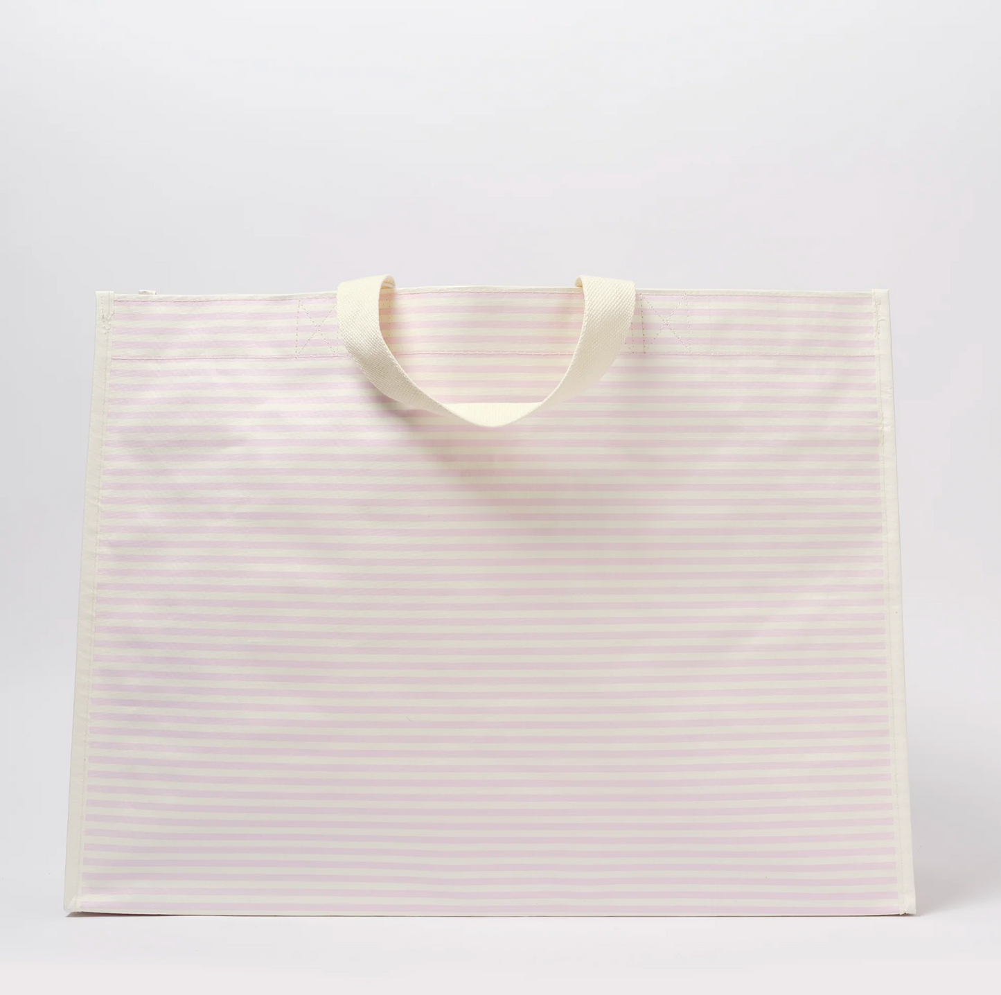 Carryall Beach Bag - Pink Stripe