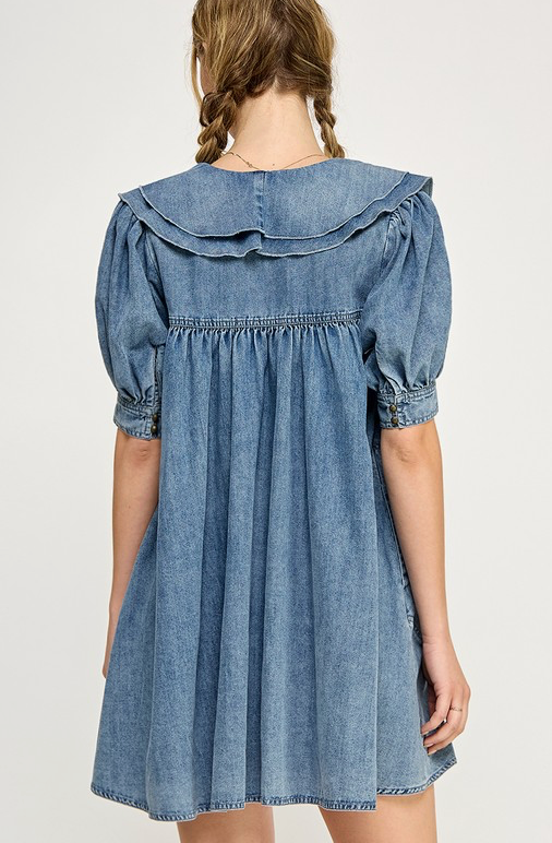 Penny Ribbon Denim Dress