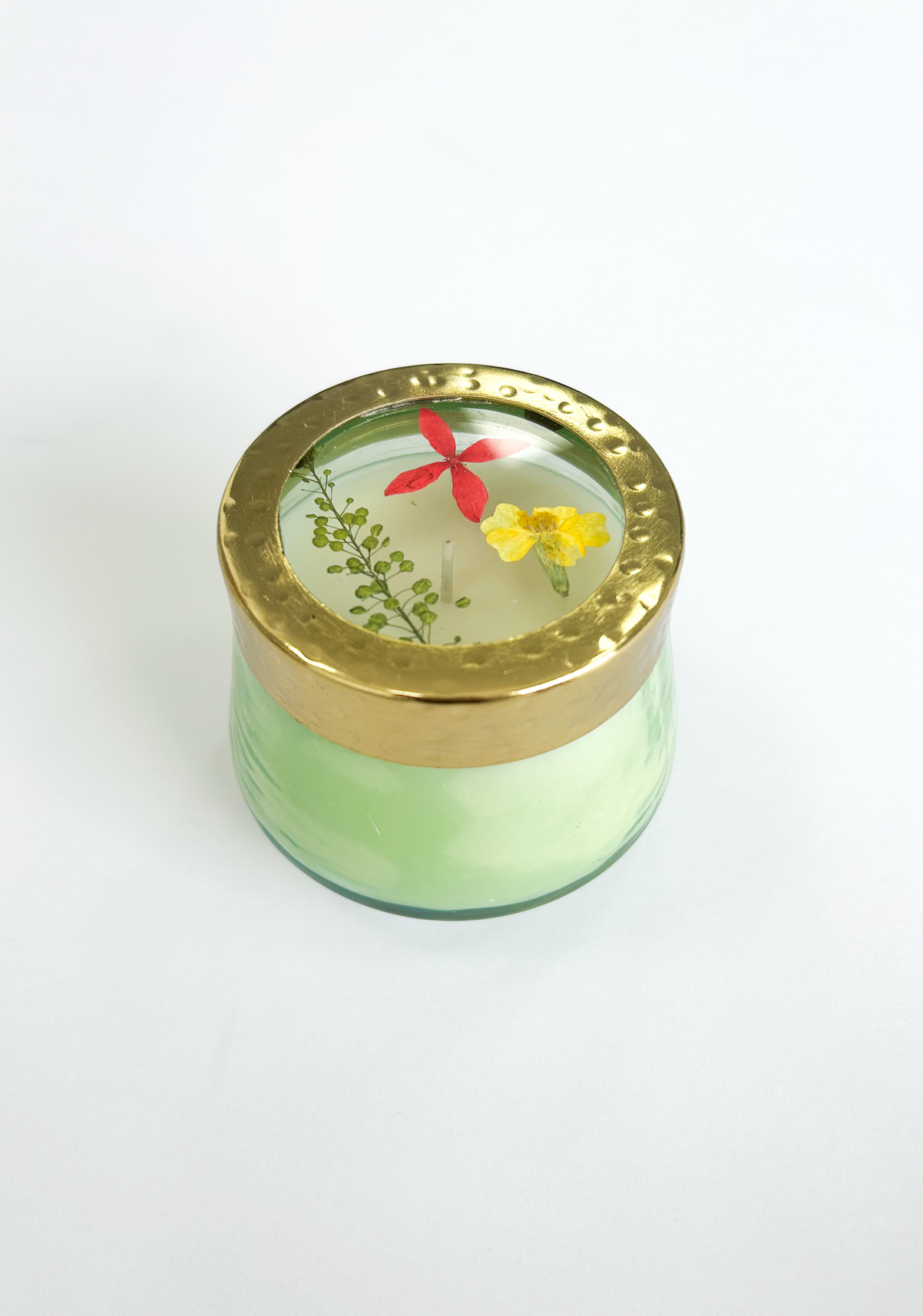 Tomato Vine Pressed Floral Candle - S