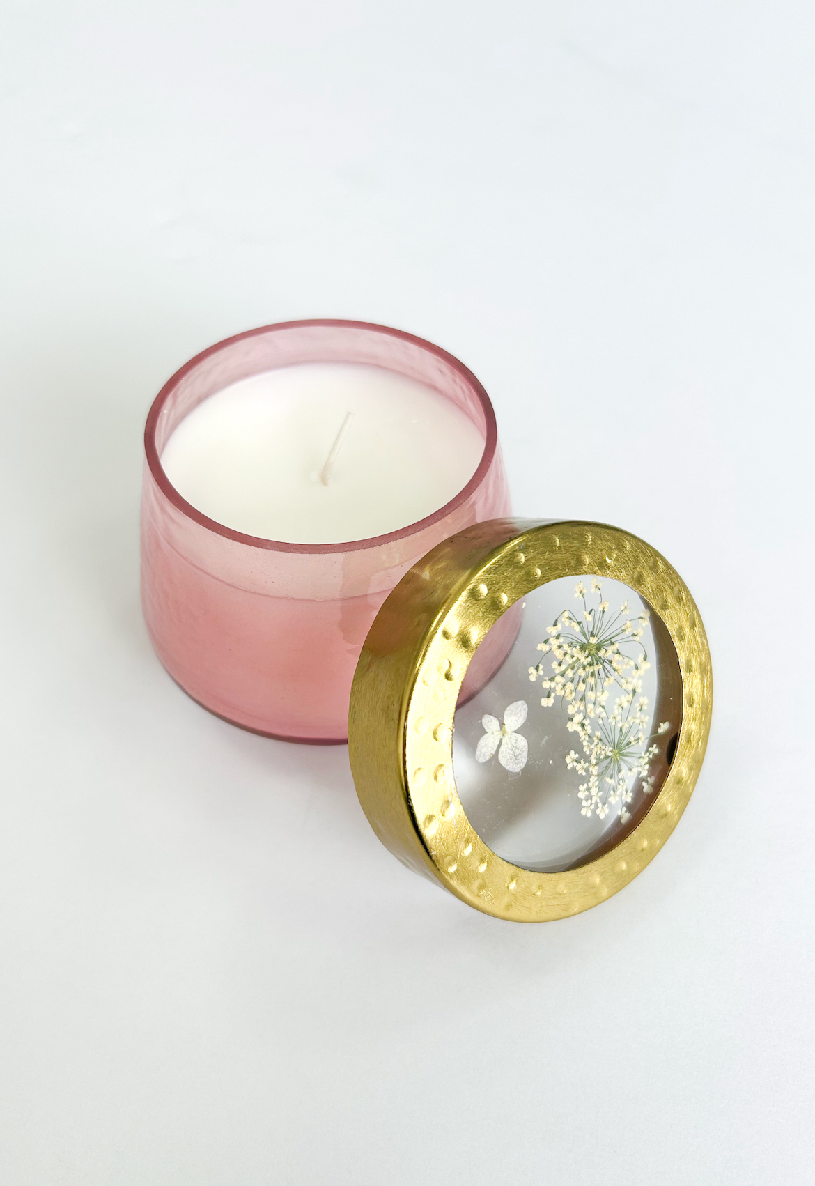 Luna Flower Pressed Floral Candle - S