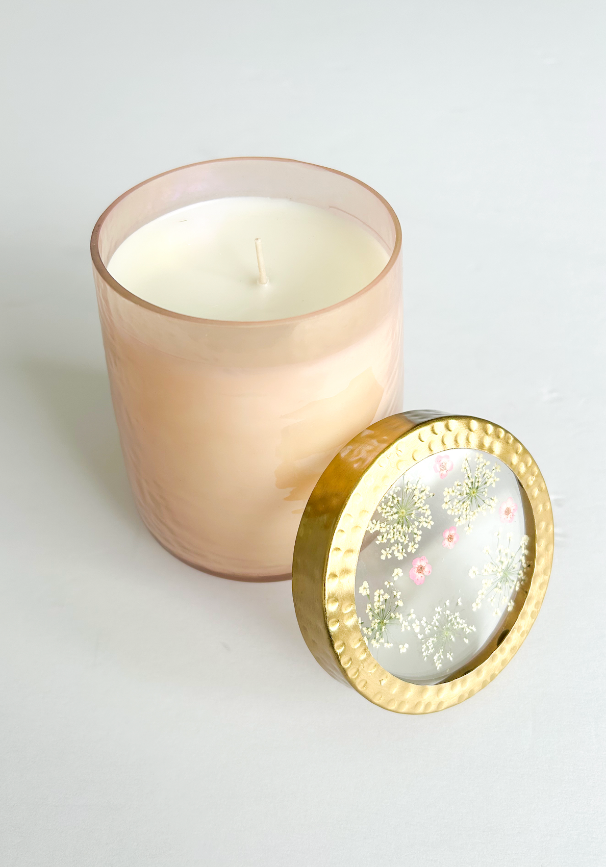 Rose & Oud Pressed Floral Candle - T