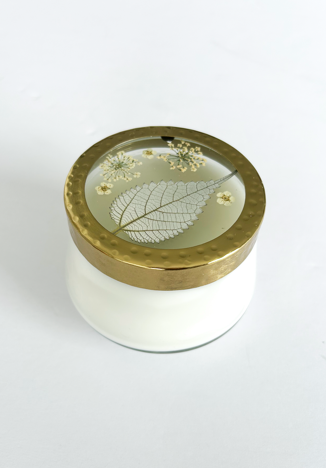 Forest Pressed Floral Candle - M