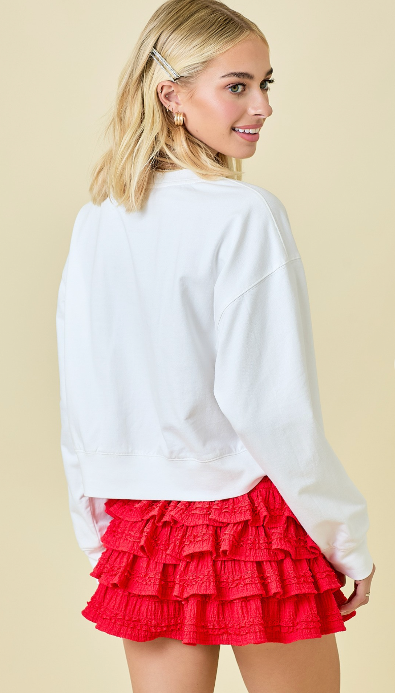 USA Crop Sweatshirt