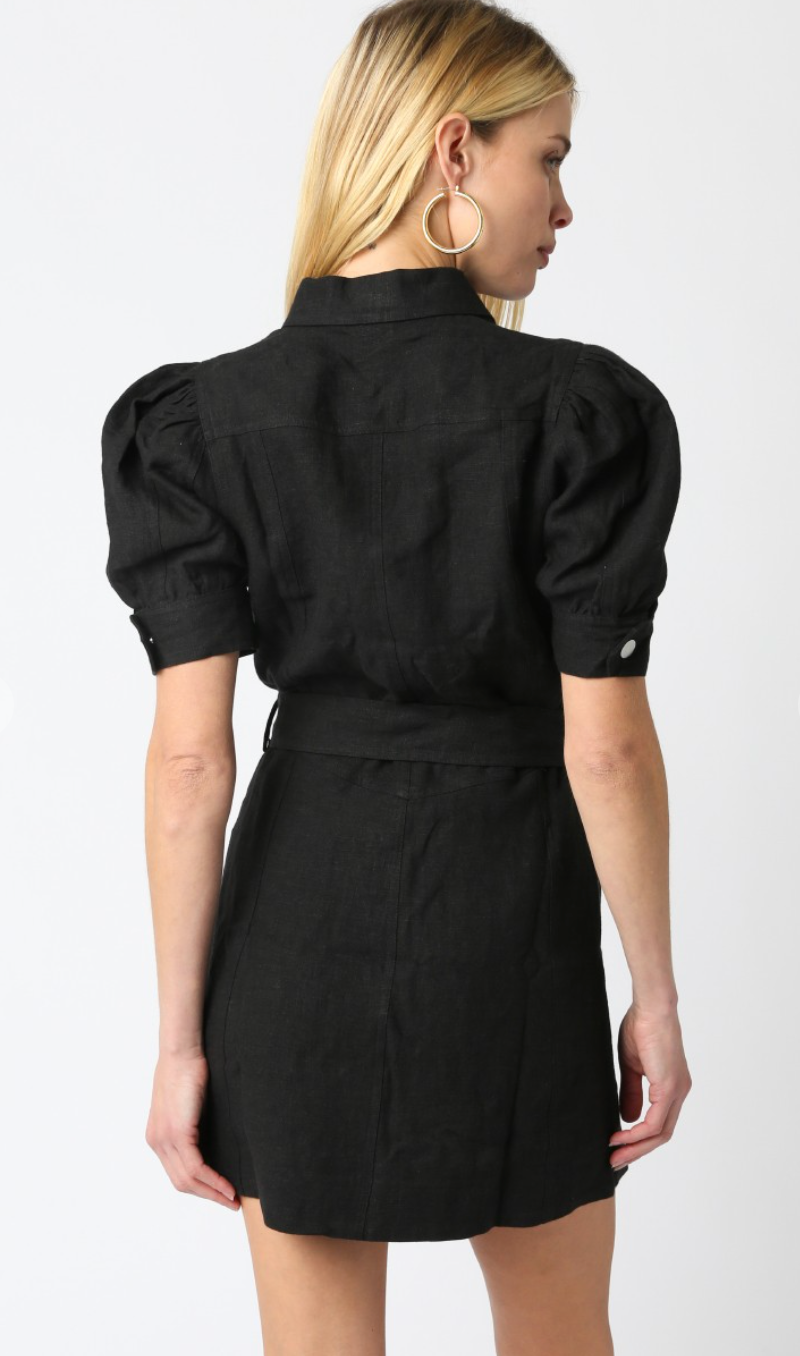 Tegan Black Denim Dress