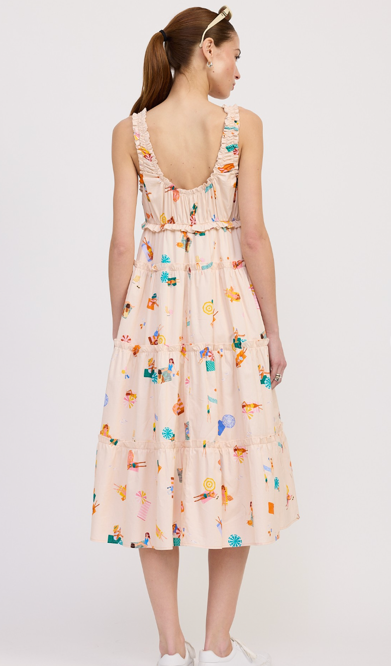 Fun in the Sun Babydoll Midi Dress