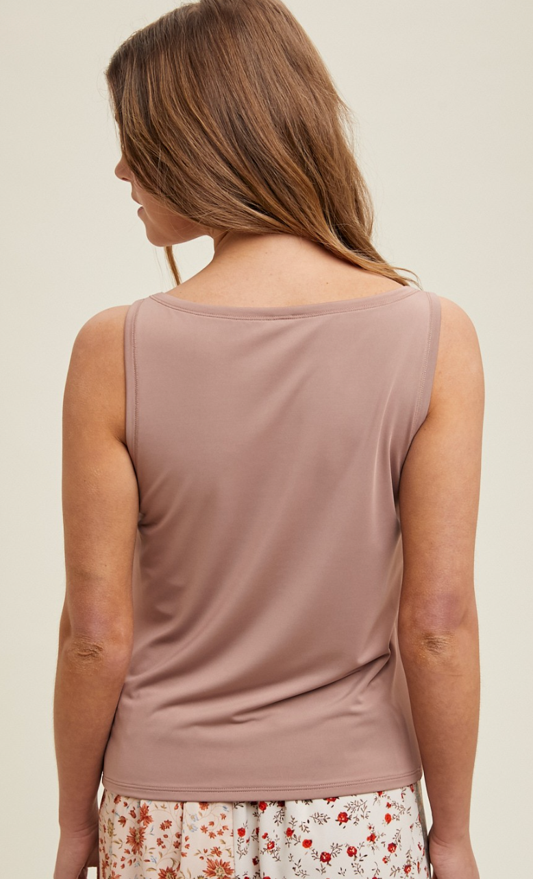 Basic Tank Top Taupe