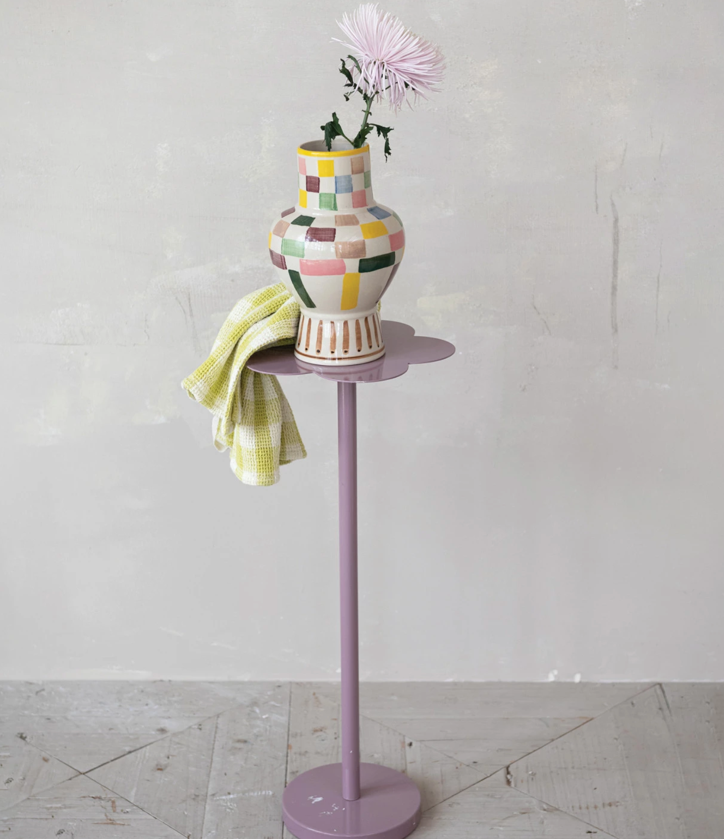 Colorful Checker Vase