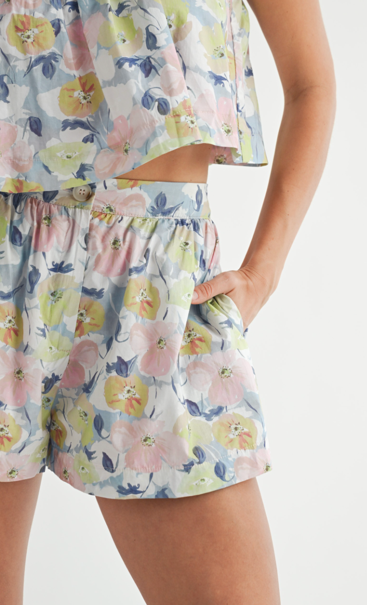 Floral Printed Tank & Shorts Set of 2