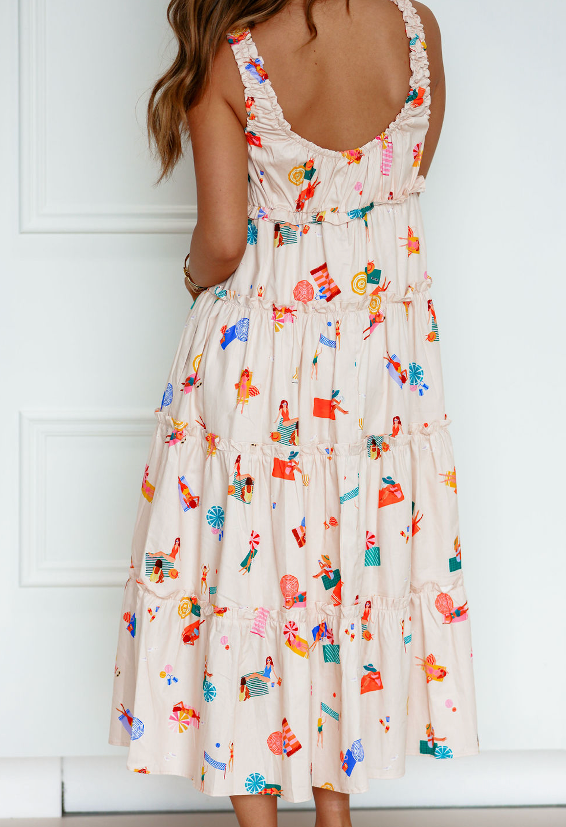 Fun in the Sun Babydoll Midi Dress