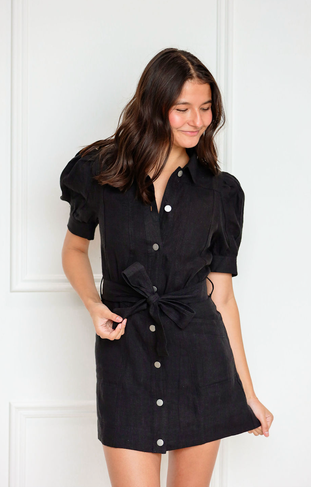 Tegan Black Denim Dress